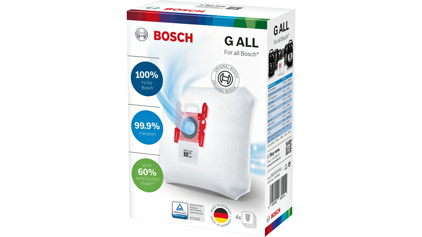BBZ41FGALL Bosch 4'Lü Power Protect G Tipi Toz Torbası,Elektrikli Süpürgeler Kategorisinde,Toz Torbalı Elektrikli Süpürgeler Ürünü.
