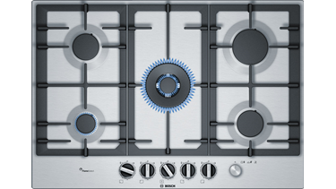 PCQ7A5M90 Serie 6 Gazlı Ocak 75 Cm Paslanmaz Çelik