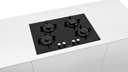 PNP7B6O10O Serie | 4 Gazlı Ocak 75 Cm Siyah