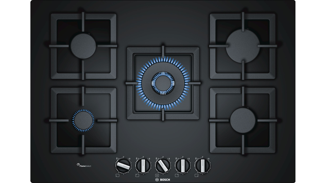 PPQ7A6B20 Serie 6 Gazlı Ocak 75 Cm Siyah,Pişirme Grubu Kategorisinde,Ankastre Ocaklar Ürünü.