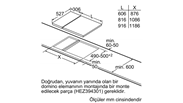 PRB3A6D70 Serie | 8 Gazlı Domino Ocak 30 Cm