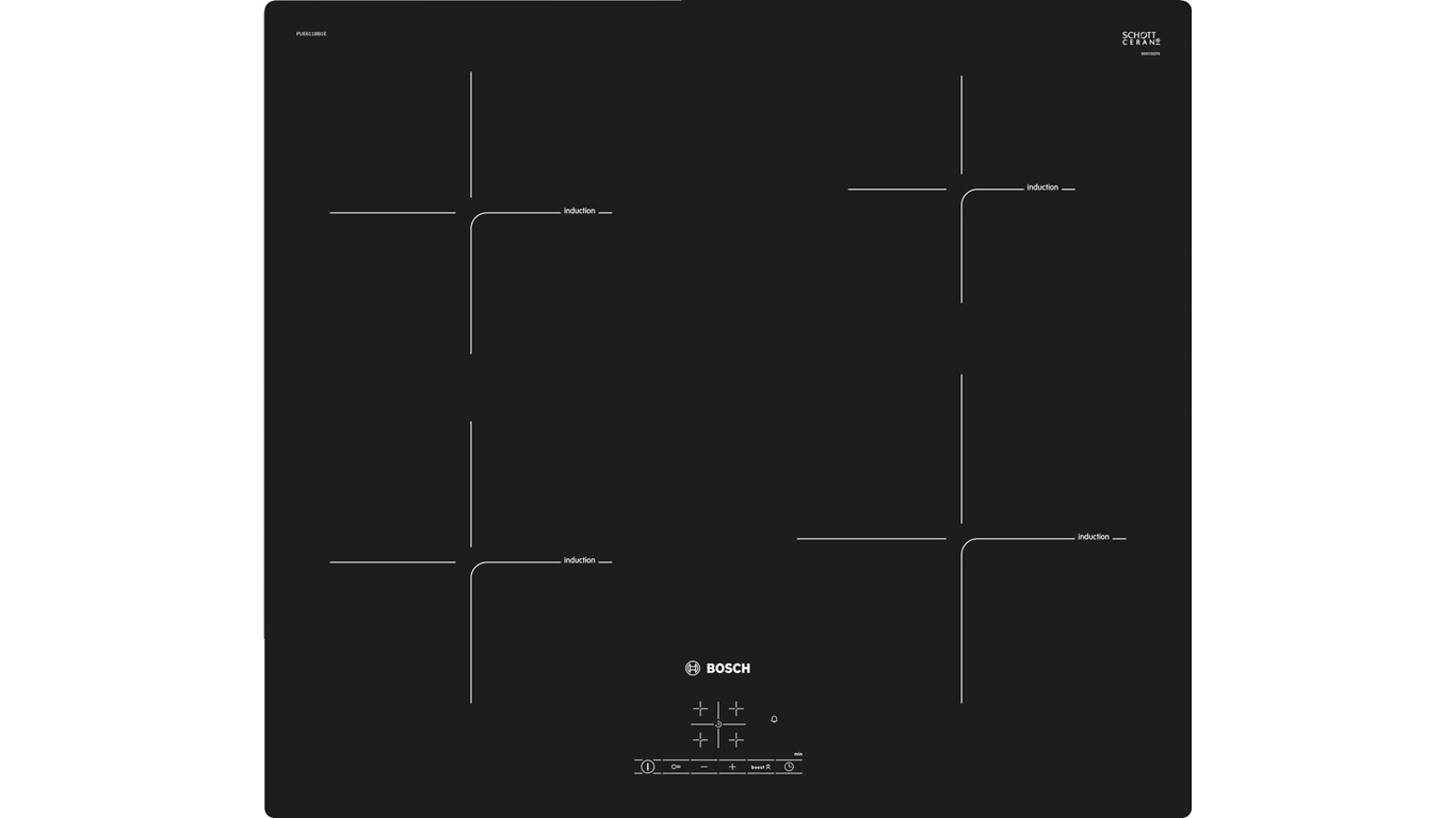 PUE611BB1E Serie 4 İndüksiyonlu Ocak 60 Cm Siyah,Pişirme Grubu Kategorisinde,Ankastre Ocaklar Ürünü.