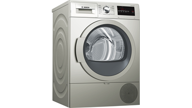 WTR85V0STR Serie 4 Isı Pompalı Kurutma Makinesi 8 Kg Silver-İnox