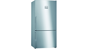 KGN86AIF0N NoFrost, Alttan donduruculu buzdolabı Kolay temizlenebilir inox kapılar