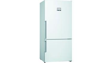 KGN86AWF0N NoFrost, Alttan donduruculu buzdolabı Parlak beyaz kapılar