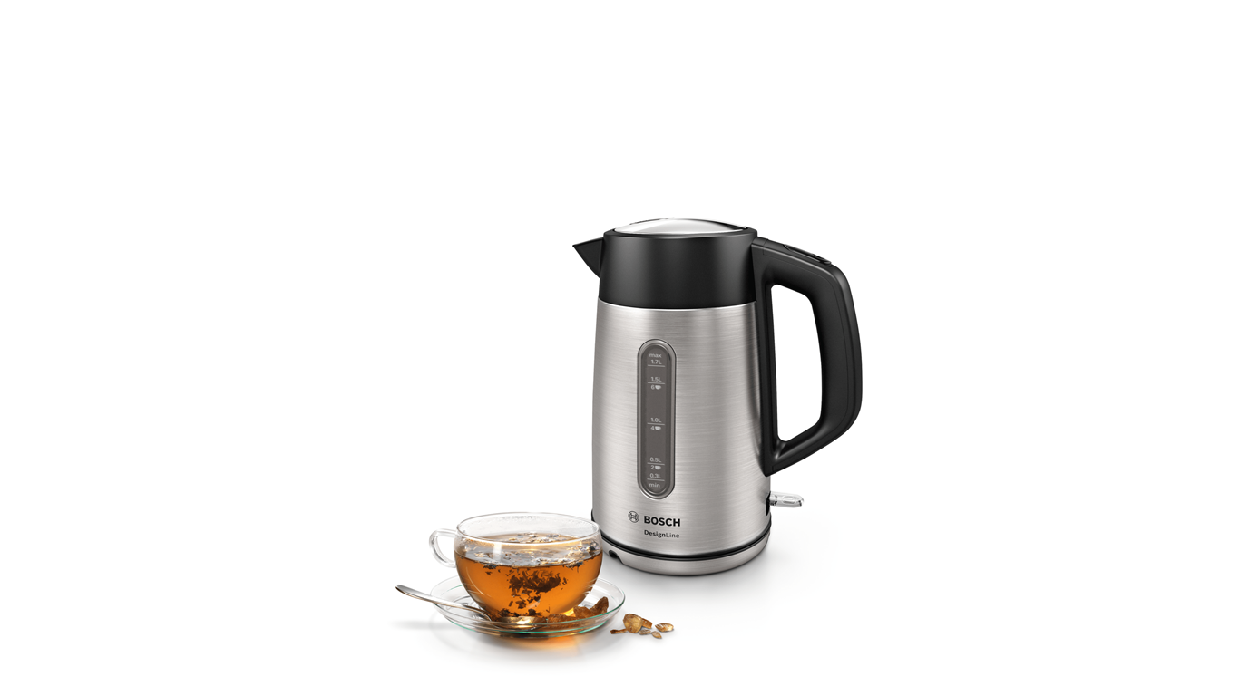 TWK4P440 Su Isıtıcı/Kettle DesignLine 1.7L Paslanmaz Çelik,Kahvaltı Grubu Kategorisinde,Su ısıtıcıları (Kettle) Ürünü.