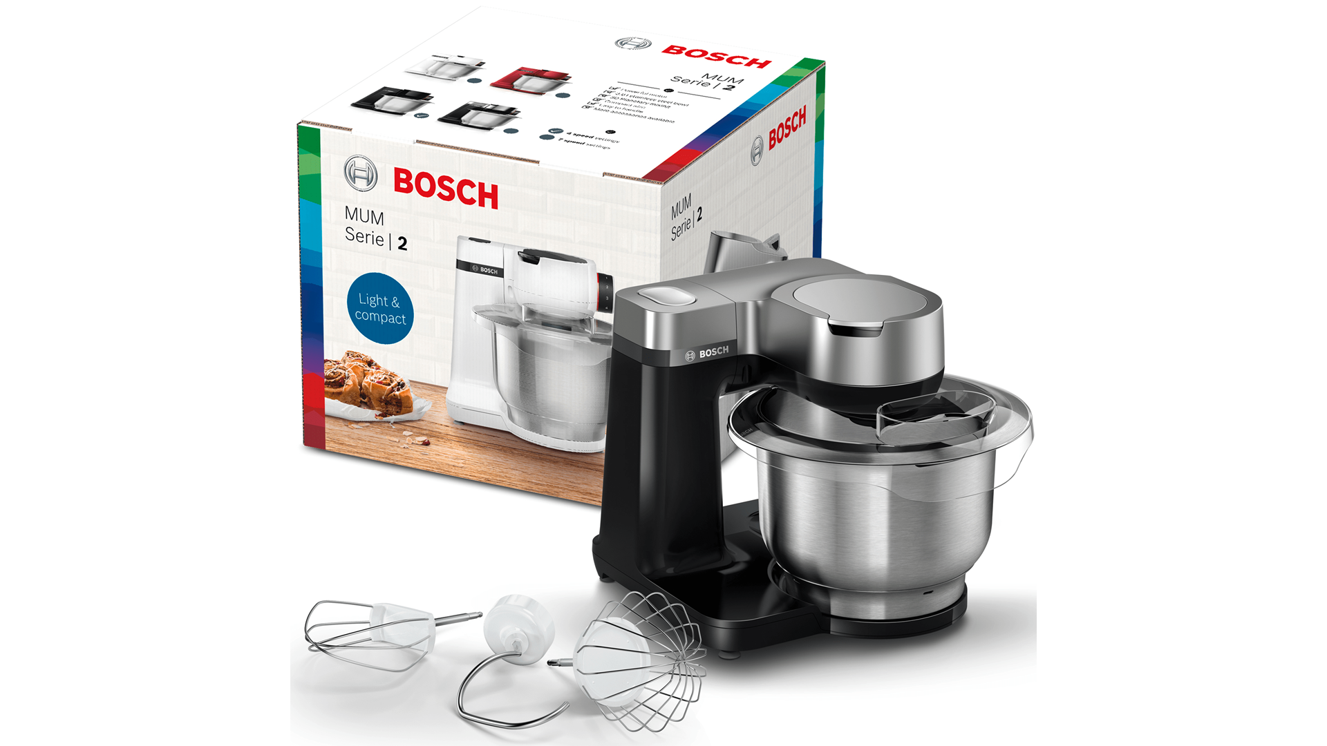 Bosch MUMS2VM00 Mutfak Makinesi 900w Siyah Gümüş Erdemler Avm