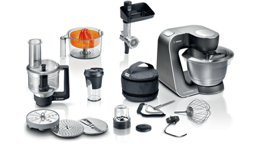 Bosch MUM59M55 Mutfak Makinesi MUM5 Seri 1000 W Siyah Gümüş