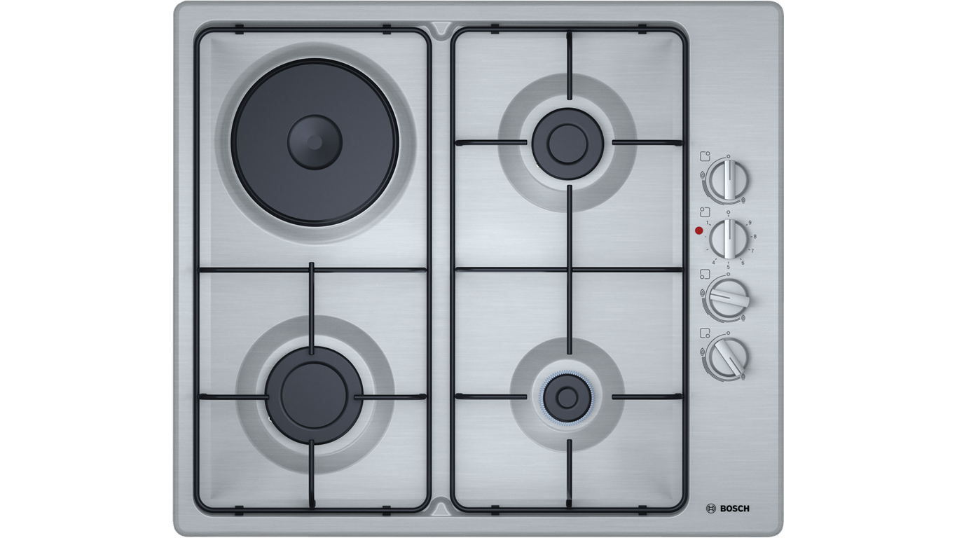 Bosch PBY6C5B82L Set Üstü Gazlı/Elektrikli Ocak 60cm Paslanmaz Çelik,Pişirme Grubu Kategorisinde,Ocaklar Ürünü.