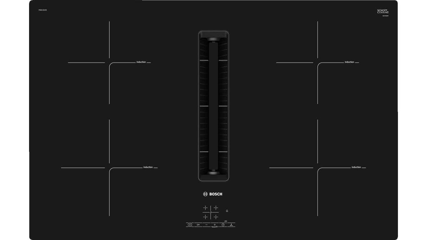 Bosch PIE811B15E Davlumbaz Entegreli İndüksiyon Ocak 80cm,Pişirme Grubu Kategorisinde,Ankastre Ocaklar Ürünü.