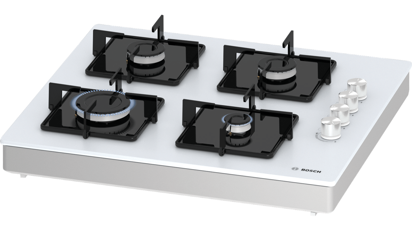 Bosch POP0C2O12O Set Üstü Gazlı Ocak 60cm Beyaz,Pişirme Grubu Kategorisinde,Ankastre Ocaklar Ürünü.