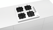 Bosch POP0C2O12O Set Üstü Gazlı Ocak 60cm Beyaz