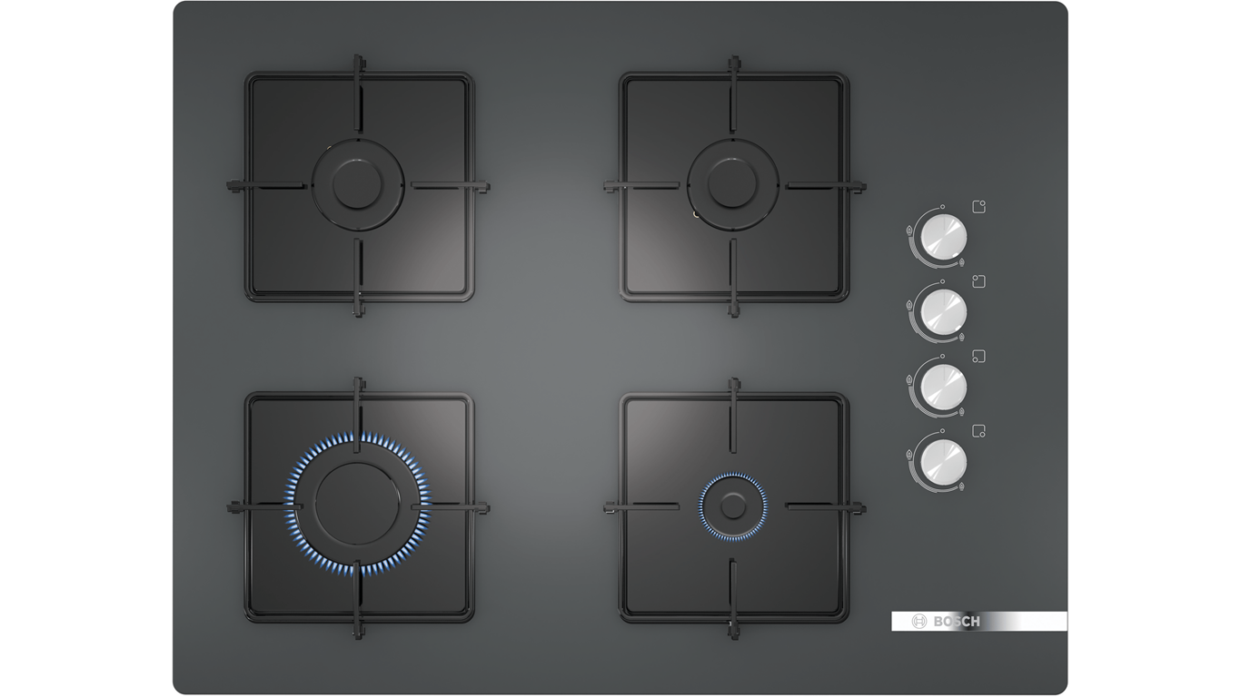 Bosch POP7C9O12O Gazlı Ocak 67cm Sert Cam Antrasit Gri,Pişirme Grubu Kategorisinde,Ankastre Ocaklar Ürünü.