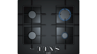 Bosch PPP6A6B80 Gazlı Ocak 60cm Sert Cam Siyah