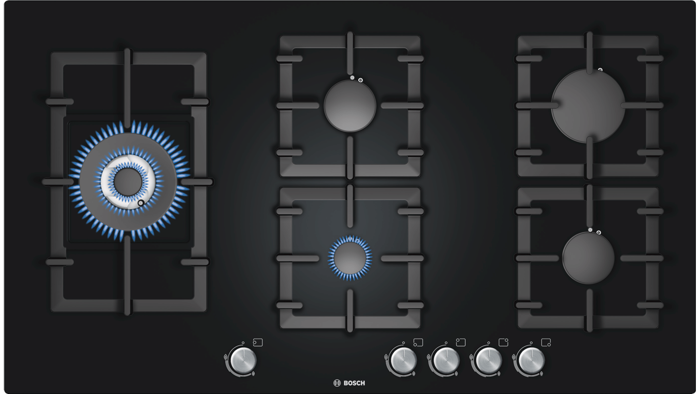 Bosch PPS916B91E Gazlı Ocak 90cm,Pişirme Grubu Kategorisinde,Ankastre Ocaklar Ürünü.