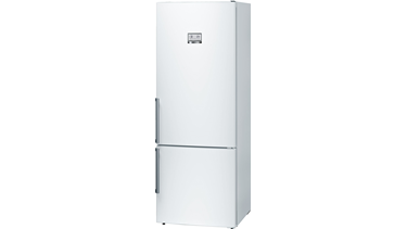 KGN56AW30N NoFrost, Alttan donduruculu buzdolabı Parlak beyaz kapılar