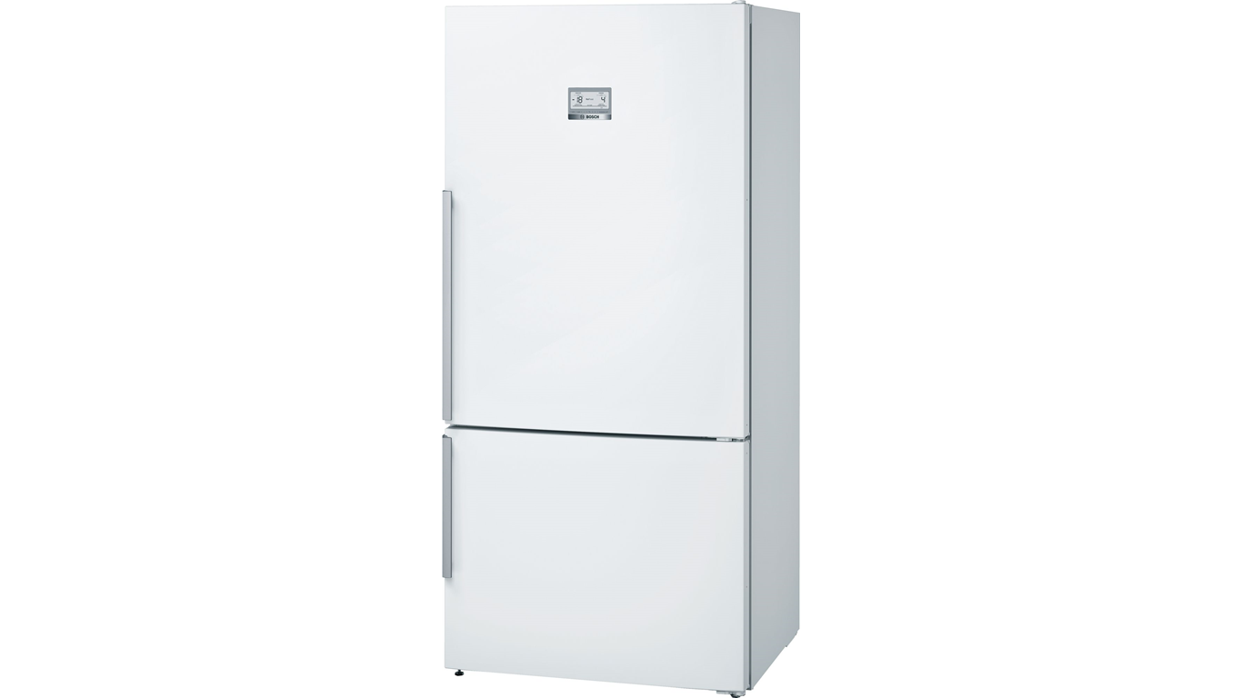 KGN86AW30N NoFrost, Alttan donduruculu buzdolabı Parlak beyaz kapılar,Buzdolapları Kategorisinde,Alttan Donduruculu Buzdolapları Ürünü.